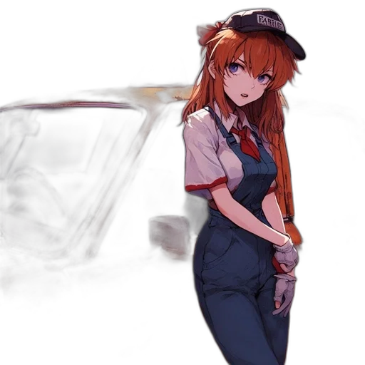 car, staff, hat, dress transparent PNG cut-out