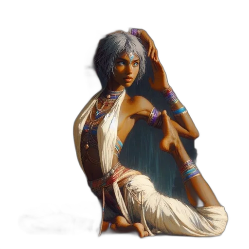 dress, jewelry, staff, sword transparent PNG cut-out
