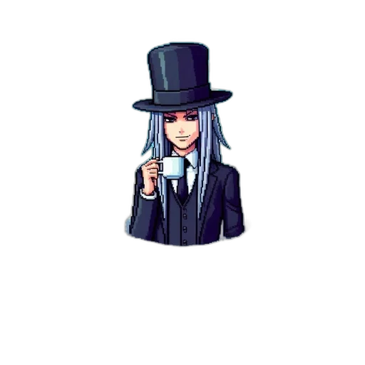 staff, hat, umbrella, robot transparent PNG cut-out