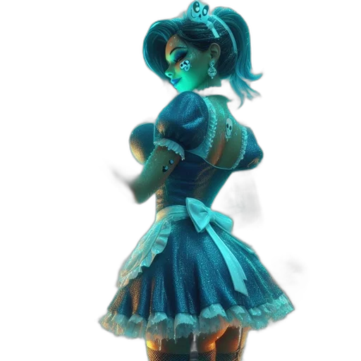 dress, staff, robot, mask transparent PNG cut-out