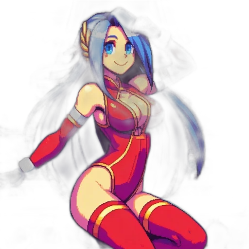 robot, dress, concept art, pixel art transparent PNG cut-out