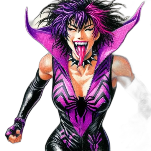 comic book art, concept art, cyberpunk, cartoon transparent PNG cut-out