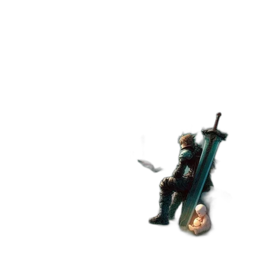 sword, weapon, staff, robot transparent PNG cut-out