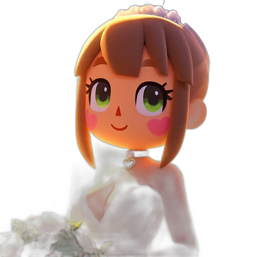 crown, dress, flower, robot transparent PNG cut-out