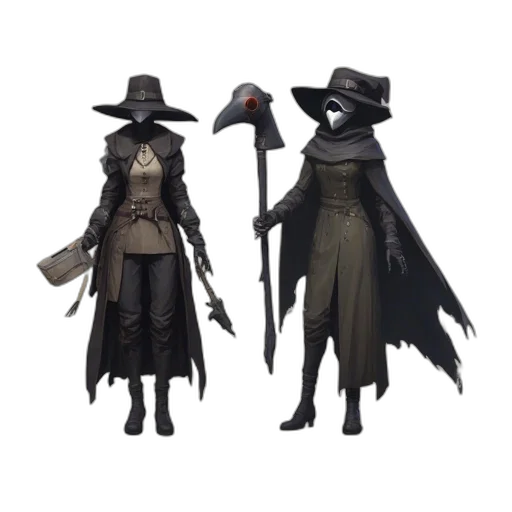 staff, mask, hat, concept art transparent PNG cut-out