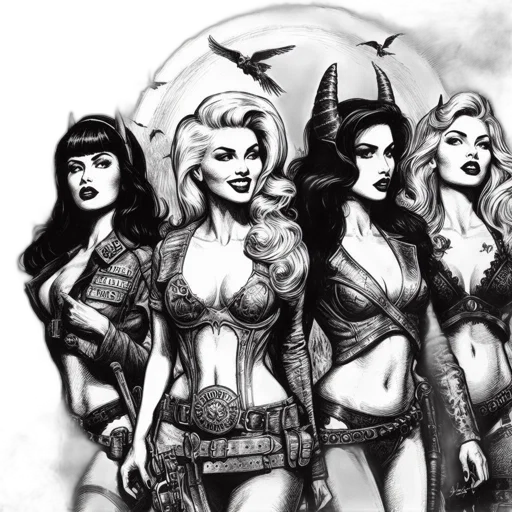 comic book art, fantasy art, concept art, pencil sketch transparent PNG cut-out