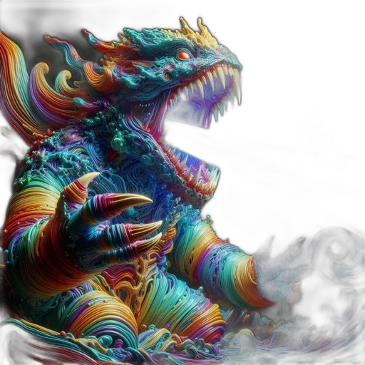 dragon, creature, mask, animal transparent PNG cut-out