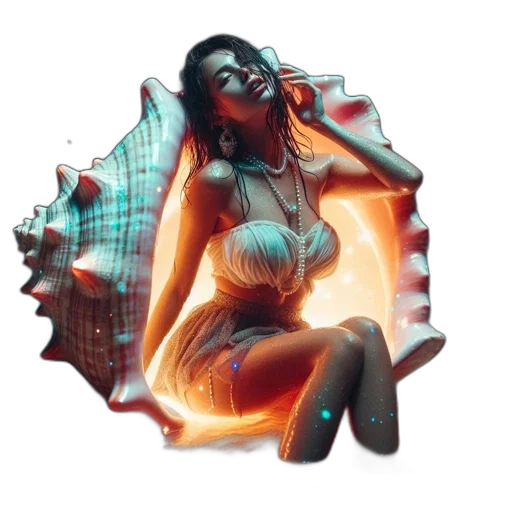 dress, jewelry, concept art, fantasy art transparent PNG cut-out
