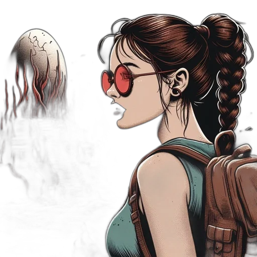 comic book art, concept art, fantasy art, cartoon transparent PNG cut-out