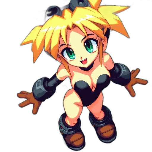 weapon, robot, pixel art, anime transparent PNG cut-out