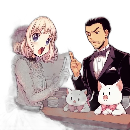 watercolor, anime, cartoon, concept art transparent PNG cut-out