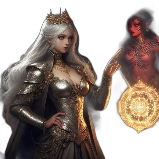 fantasy art, concept art, comic book art, pixel art transparent PNG cut-out