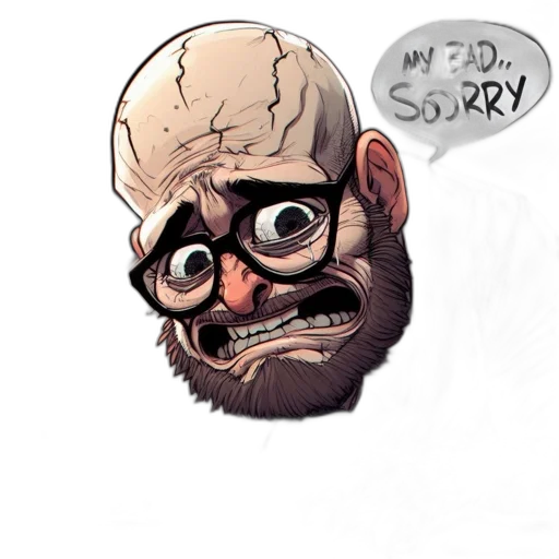 face, mask, creature, staff transparent PNG cut-out