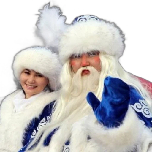 man, dressed, santa, claus transparent PNG cut-out
