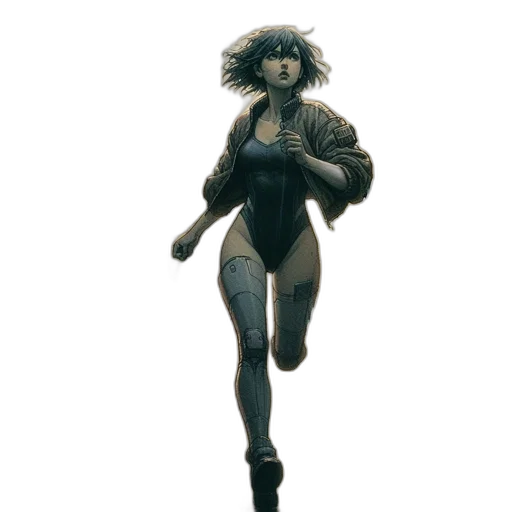 jacket, creature, staff, hat transparent PNG cut-out