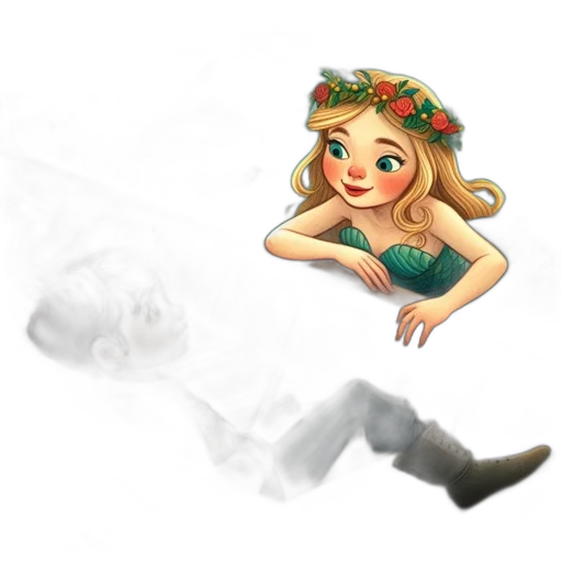 dress, jewelry, staff, concept art transparent PNG cut-out