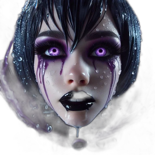face, mask, creature, fantasy art transparent PNG cut-out