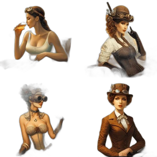 hat, concept art, pixel art, fantasy art transparent PNG cut-out