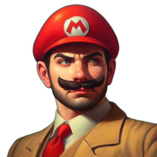 face, hat, mask, staff transparent PNG cut-out