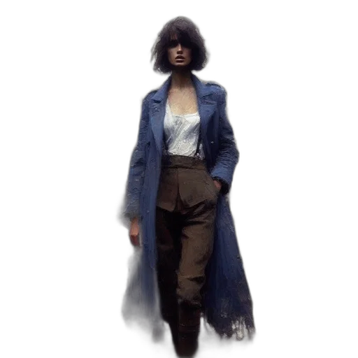 jacket, concept art, photorealistic, watercolor transparent PNG cut-out