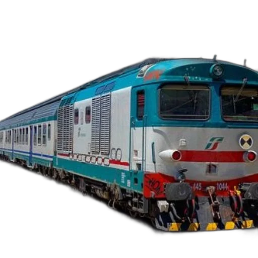 3d render, photorealistic, modern, train transparent PNG cut-out