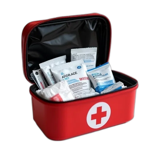 red, first, aid, kit transparent PNG cut-out