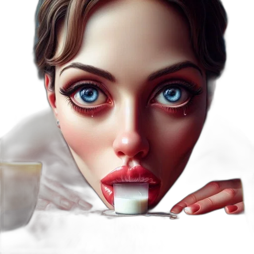 face, photorealistic, concept art, 3d render transparent PNG cut-out