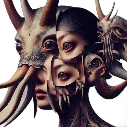 mask, creature, face, animal transparent PNG cut-out