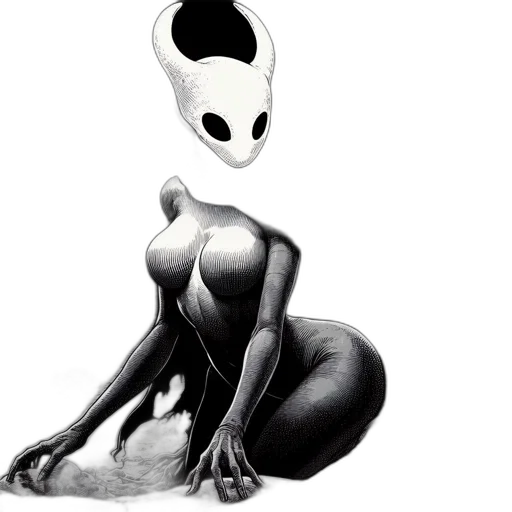 creature, robot, mask, dress transparent PNG cut-out
