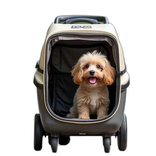 car, roller, pet, carrier transparent PNG cut-out