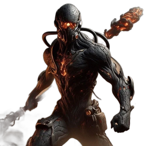 creature, mask, concept art, comic book art transparent PNG cut-out