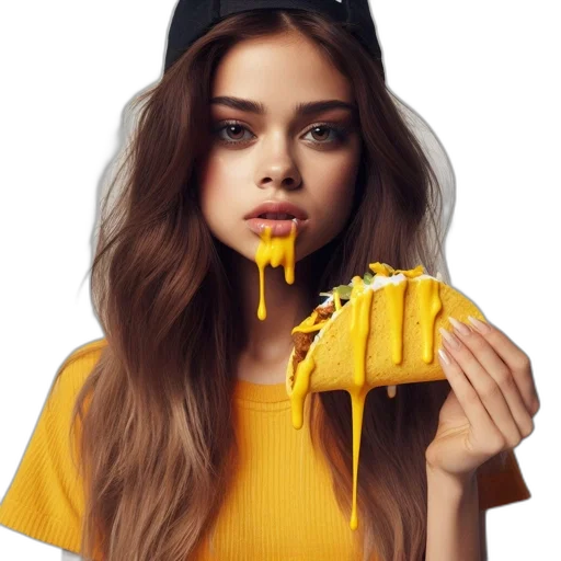 hair, food, dress, hat transparent PNG cut-out