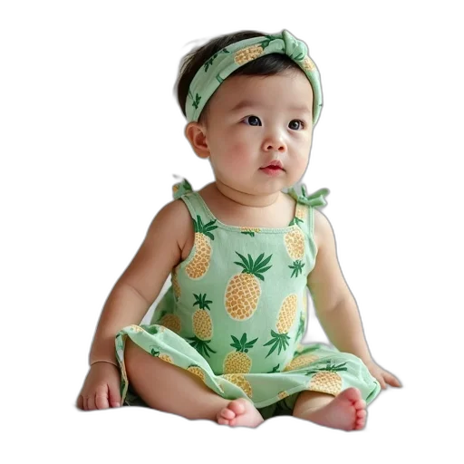 dress, crown, photorealistic, green transparent PNG cut-out