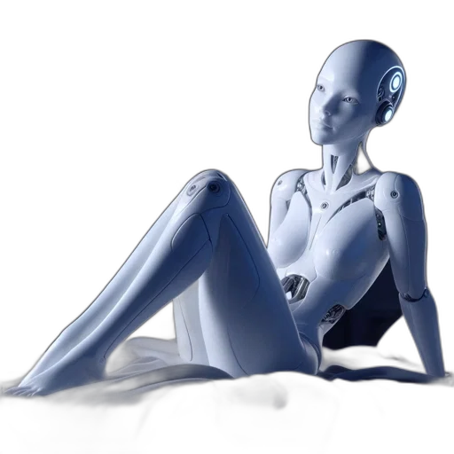 robot, creature, concept art, 3d render transparent PNG cut-out