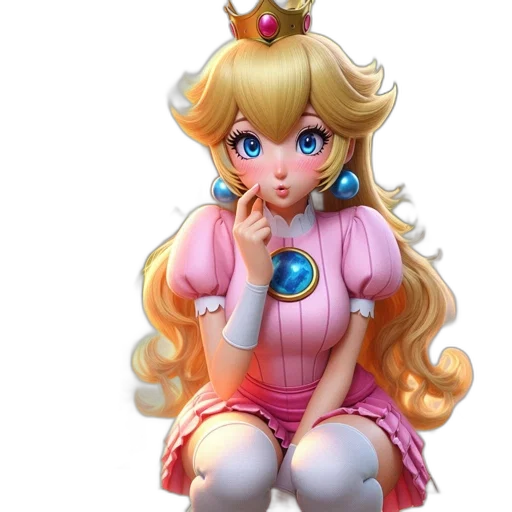 dress, crown, 3d render, concept art transparent PNG cut-out