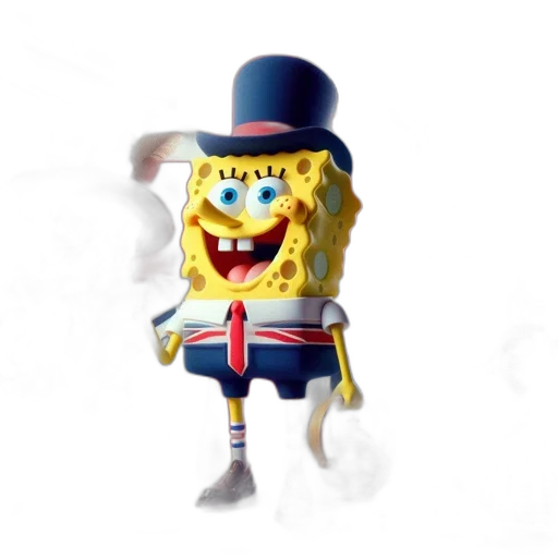 hat, creature, jacket, staff transparent PNG cut-out