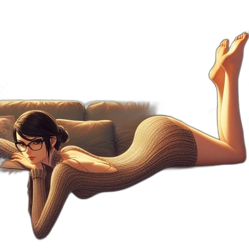 furniture, creature, hair, concept art transparent PNG cut-out