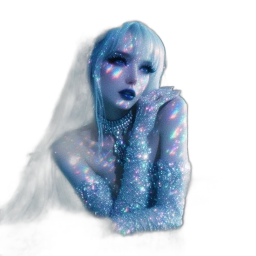 creature, dress, robot, face transparent PNG cut-out
