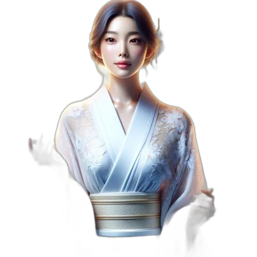 dress, staff, jewelry, face transparent PNG cut-out