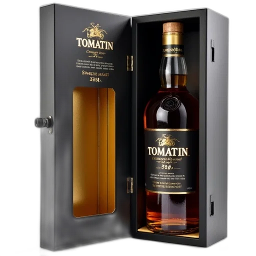 bottle, tomatin, single, malt transparent PNG cut-out
