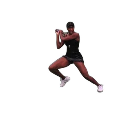 female, tennis, player, action transparent PNG cut-out