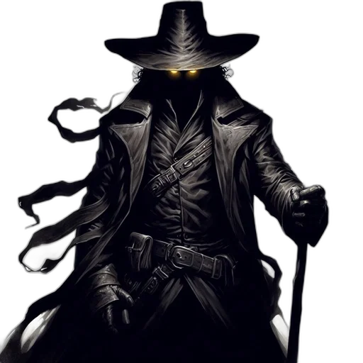 staff, mask, hat, jacket transparent PNG cut-out