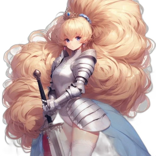 sword, hair, staff, weapon transparent PNG cut-out