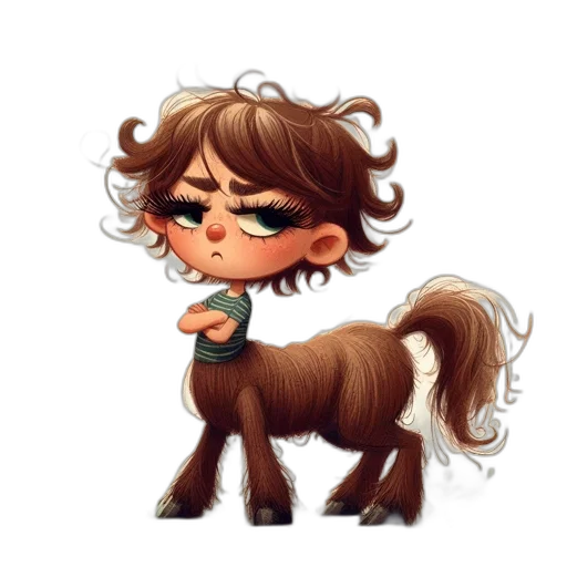 hair, animal, creature, fantasy art transparent PNG cut-out