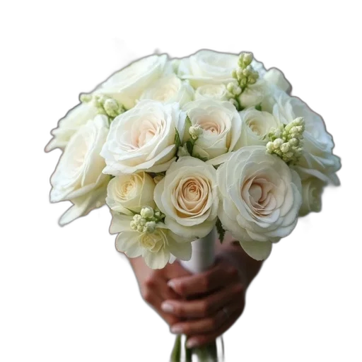 flower, crown, staff, photorealistic transparent PNG cut-out