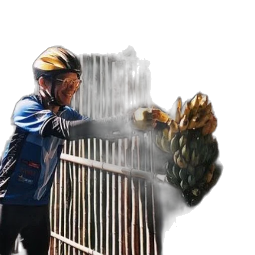 jacket, mask, weapon, concept art transparent PNG cut-out