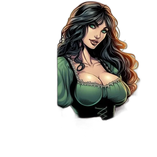 comic book art, pixel art, cartoon, fantasy art transparent PNG cut-out
