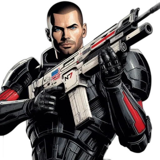 weapon, robot, comic book art, concept art transparent PNG cut-out
