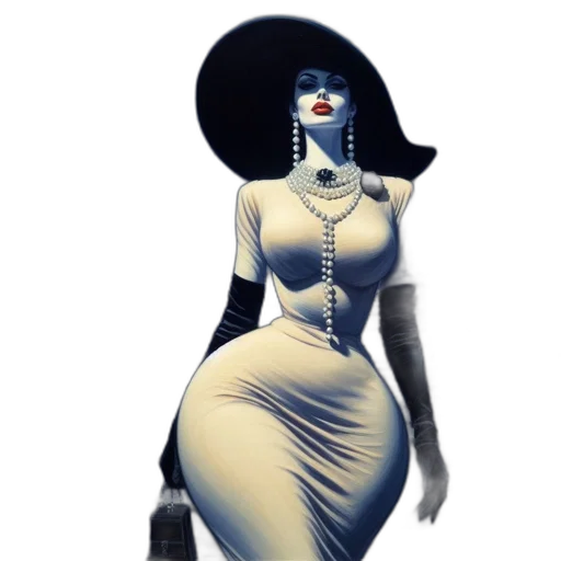 dress, jewelry, concept art, comic book art transparent PNG cut-out