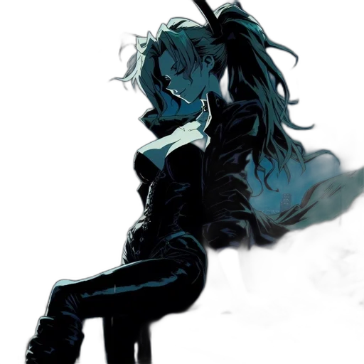 jacket, mask, weapon, staff transparent PNG cut-out